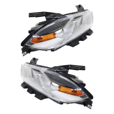 Rareelectrical - New Pair Headlights Compatible With Dodge Dart Limited Sedan 4 Door 1.4L 2.4L 2013 2014 2015 By Part - Image 3