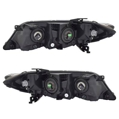 Rareelectrical - New Pair Of Headlights Compatible With Honda Accord Lx-S Coupe 2-Door 2.4L 2013 2014 2015 By Part - Image 4