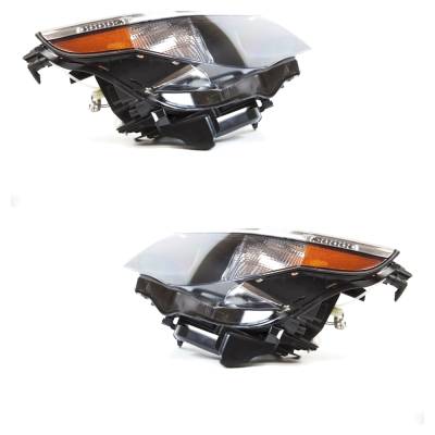 Rareelectrical - New Pair Of Headlights Compatible With Bmw 530Xi Wagon 545I Sedan M5 Sedan 530I Sedan 530Xi Sedan - Image 3
