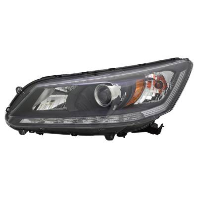 Rareelectrical - New Left Headlight Compatible With Honda Accord Ex-L Sedan 4 Door 3.5L 2013 2014 2015 By Part - Image 1