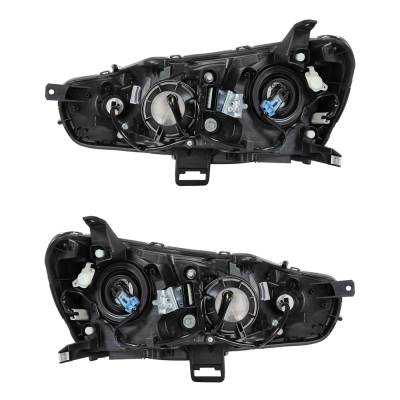 Rareelectrical - New Pair Of Headlights Compatible With Mitsubishi Lancer Evolution Mr 2009 2010 2011 2012 2013 2014 - Image 2
