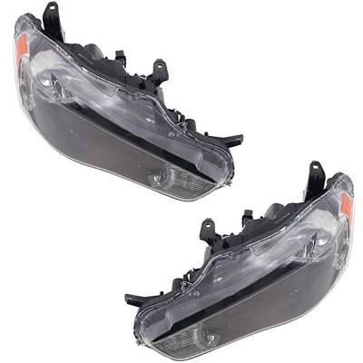 Rareelectrical - New Pair Of Headlights Compatible With Mitsubishi Outlander Limited 2010 2011 2012 2013 By Part - Image 5
