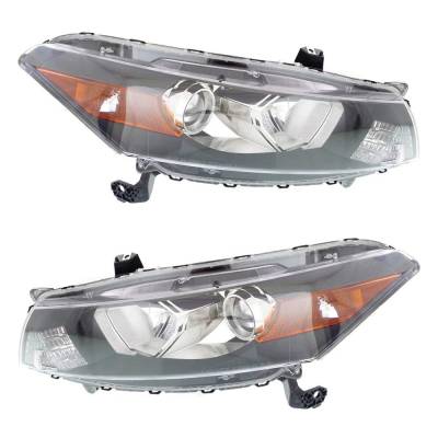 Rareelectrical - New Pair Of Headlights Compatible With Honda Accord Ex Ex-L Hfp Lx-S Coupe 2-Door 2011-2012 By Part - Image 1