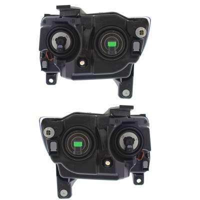 Rareelectrical - New Pair Headlights Compatible With Jeep Compass 75Th Anniversary Sport Utility 4 Door 2.4L 2013 - Image 2