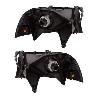 Rareelectrical - New Pair Of Headlights Compatible With Dodge Dakota Slt Plus Sport Plus Sxt Crew Cab 2004 By Part - Image 2
