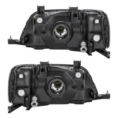 Rareelectrical - New Pair Of Headlights Compatible With Honda Cr-V Lx Sport Utility 2.0L 1997 1998 1999 2000 2001 By - Image 2