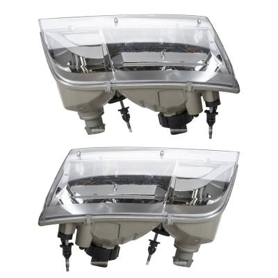 Rareelectrical - New Pair Of Headlights Compatible With Ford Crown Victoria Police Interceptor Lx Lwb Base Sedan 2002 - Image 5