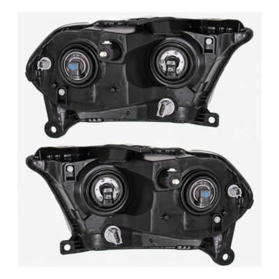 Rareelectrical - New Pair Of Halogen Headlight Compatible With Dodge Durango Sport Utility 2011-2013 By Part Number - Image 2