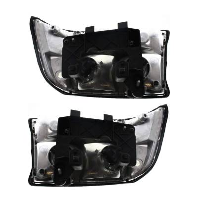 Rareelectrical - New Pair Of Headlights Compatible With Gmc Sonoma Sl Sls Crew Cab Pickup 2004 By Part Numbers - Image 2