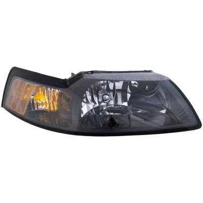 Rareelectrical - Headlight Compatible With 1999-2004 Ford Mustang Right Passenger Side Replaces 20-5695-91A 20569591A - Image 2