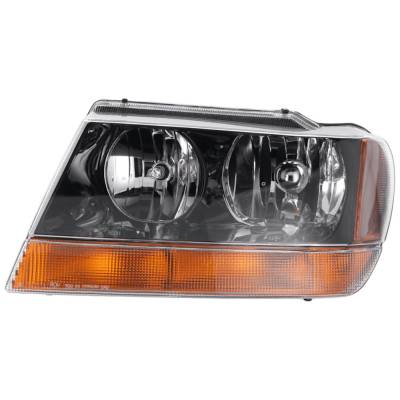 Headlight Compatible With 1999-2004 Jeep Grand Cherokee 4.0L 4.7L I6 Powertech Left Driver Side