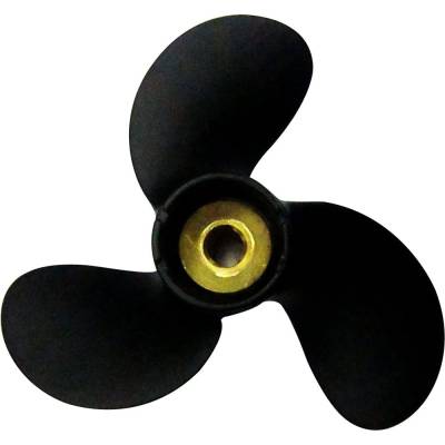 3-Blade Aluminum Propeller Pin Drive Compatible With Mercury 6Hp Johnson Evinrude 6 8 9.9 15Hp