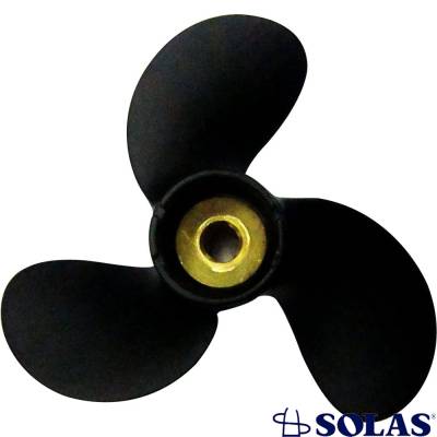 Rareelectrical - 3-Blade Aluminum Propeller Pin Drive Compatible With Mercury 6Hp Johnson Evinrude 6 8 9.9 15Hp - Image 2