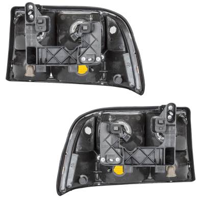 Rareelectrical - New Pair Of Headlights Compatible With Gmc Jimmy Sonoma Diamond Edition Envoy Sl Sle Sls Slt Crew - Image 2