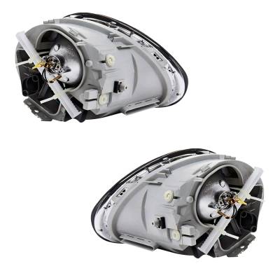 Rareelectrical - New Pair Of Headlights Compatible With Volkswagen Beetle Gl Hatchback Convertible 1.8L 1.9L 2.0L - Image 2