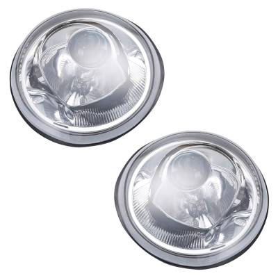 Rareelectrical - New Pair Of Headlights Compatible With Volkswagen Beetle Gls Hatchback 2-Door 1.8L 1.9L 2.0L - Image 3