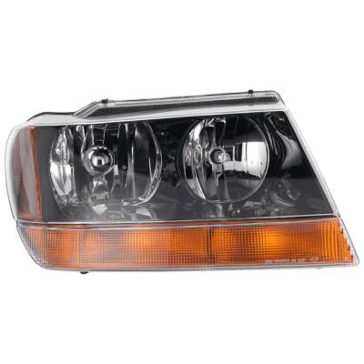 Headlight Compatible With 1999-2004 Jeep Grand Cherokee 4.0L 4.7L I6 Powertech Right Passenger Side