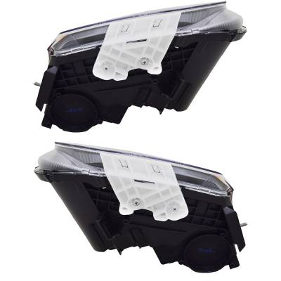 Rareelectrical - New Pair Of Headlights Compatible With Nissan Rogue Select S Sport Utility 4-Door 2.5L 2014 2015 By - Image 3
