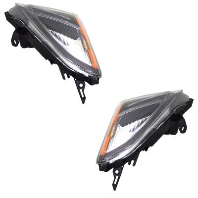 Rareelectrical - New Pair Of Headlights Compatible With Nissan Rogue Sv Sport Utility 4-Door 2.5L 2013 By Part Number - Image 2