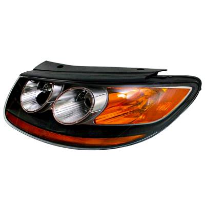 Left Headlight Assembly Compatible With 2010-2012 Hyundai Santa Fe Gls Limited Sport 2.4L G4kj 3.5L