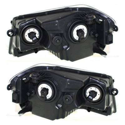 Rareelectrical - New Pair Of Halogen Headlights Compatible With Dodge Avenger R/T Sedan 4 Door 2.4L 2008 2009 2010, - Image 2