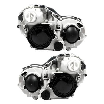 Rareelectrical - New Pair Of Halogen Headlight Compatible With Mercedes-Benz C320 Base Wagon 2002-2004 By Part Number - Image 2