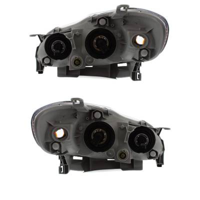 Rareelectrical - New Pair Of Halogen Headlights Compatible With Toyota Corolla S Sedan 1.8L 2005 2006 2007 2008 By - Image 2