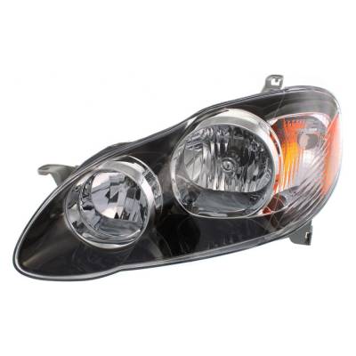 New Left Halogen Headlight Compatible With Toyota Corolla Xrs Sedan 1.8L 2006 By Part Number