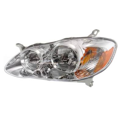 New Left Halogen Headlight Compatible With Toyota Corolla Ce Sedan 1.8L 2005 2006 2007 2008 By Part