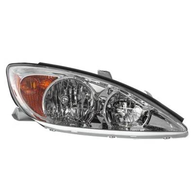 New Right Halogen Headlight Compatible With Toyota Camry Le Sedan 4 Door 2.4L 2002 2003 2004 By Part