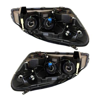 Rareelectrical - New Pair Of Halogen Headlight Compatible With Buick Lucerne Cx Sedan 2006-2007 By Part Number - Image 2