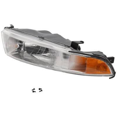 Headlight Compatible With 1999-2001 Mitsubishi Galant 2.4L 3.0L I4 Left Driver Side 195Hp Replaces