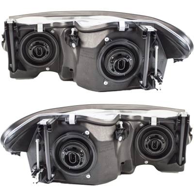 Rareelectrical - New Pair Of Headlights Compatible With Chrysler 300M Base Pro-Am Sedan 4-Door 3.5L 1999 2000 2001 - Image 2