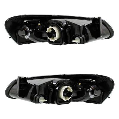 Rareelectrical - New Pair Headlights Compatible With Chrysler Sebring Lx Lxi Convertible 2001 2002 2003 By Part - Image 2