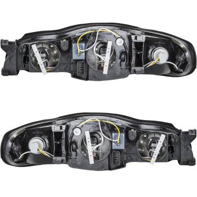 Rareelectrical - New Pair Of Headlights Compatible With Chevrolet Monte Carlo Lt Ss High Pace Car Coupe 2-Door 3.4L - Image 2