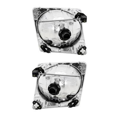 Rareelectrical - New Pair Of Halogen Headlights Compatible With Ford Explorer Sport Trac Xls Xlt Crew Cab Pickup 4.0L - Image 2