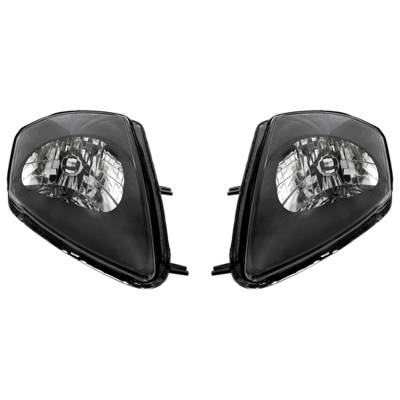 New Pair Of Headlights Compatible With Mitsubishi Eclipse Spyder Gt Convertible 3.0L 2001 2002 By