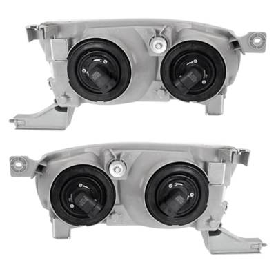 Rareelectrical - New Pair Halogen Headlights Compatible With Toyota Corolla S Sedan 1.8L 2001 2002 By Part Number - Image 2