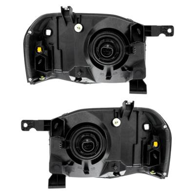 Rareelectrical - New Pair Halogen Headlights Compatible With Nissan Frontier Xe Crew Cab Pickup 2001 2002 2003 2004 - Image 2
