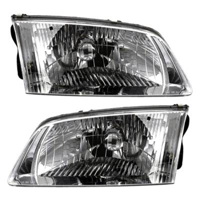 New Pair Of Halogen Headlights Compatible With Mazda 626 Es Sedan 4 Door 2.5L 2000 2001 2002 By Part