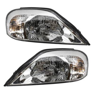 Rareelectrical - New Pair Of Halogen Headlights Compatible With Mercury Sable Ls Sedan 3.0L 2000 2001 2002 By Part - Image 1