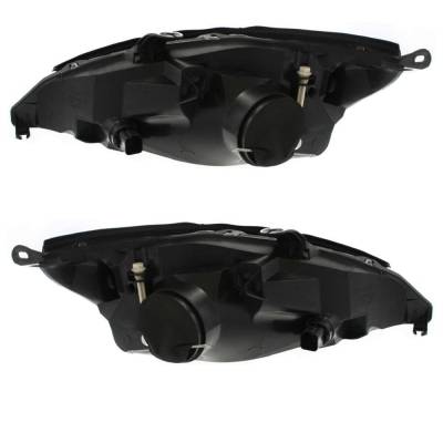 Rareelectrical - New Pair Of Halogen Headlights Compatible With Ford Focus Se Sedan 2.0L 2.3L 2003 2004 By Part - Image 2