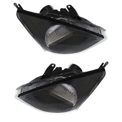 Rareelectrical - New Pair Of Halogen Headlights Compatible With Ford Focus Se Ztw Wagon 2.0L 2.3L 2003 2004 By Part - Image 3