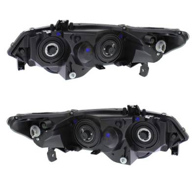 Rareelectrical - New Pair Headlights Compatible With Honda Civic Dx Coupe 2010 2011 By Part Numbers Ho2519126 - Image 2