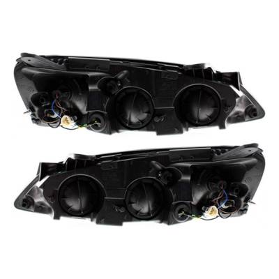 Rareelectrical - New Pair Of Halogen Headlights Compatible With Pontiac G6 Gt Base Sedan 2005 2006 2007 2008 2009 - Image 2