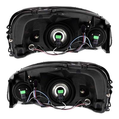 Rareelectrical - New Pair Of Halogen Headlight Compatible With Saturn Relay 1 2 3 Mini Passenger Van 2007 By Part - Image 2