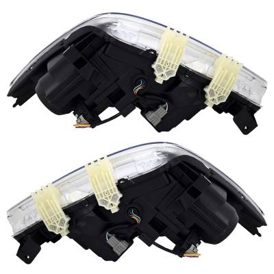 Rareelectrical - New Pair Of Headlights Compatible With Nissan Armada Platinum Reserve Sport Utility 4-Door 5.6L 2017 - Image 2