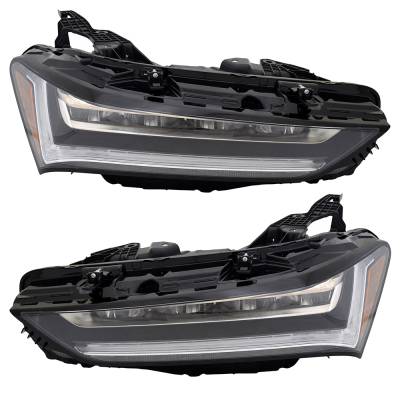 Rareelectrical - New Pair Of Headlights Compatible With Acura Tlx Sh-Awd Sedan 4-Door 2.0L 2021 2022 By Part Numbers - Image 1