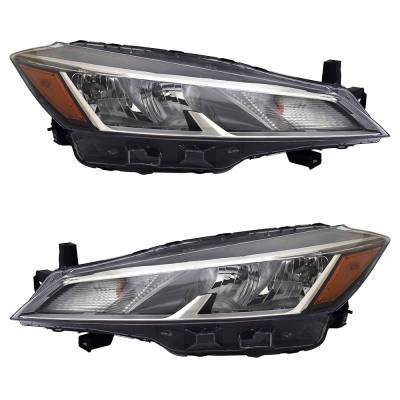New Pair Of Headlights Compatible With Nissan Kicks Sv Sport Utility 4-Door 1.6L 2021 2022 2023 By