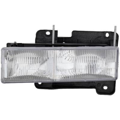 Headlight Compatible With 1988-1992 Chevrolet C1500 C2500 Left Driver Side Replaces 15034929